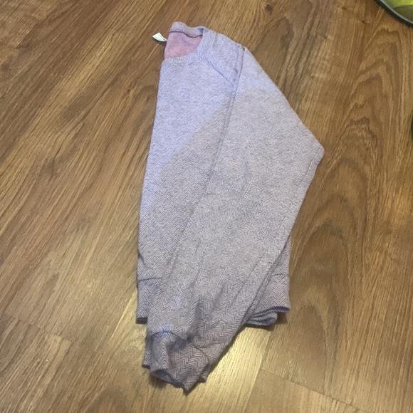 American Apparel Dusty Pink Herringbone Long Sleeve crewneck light sweater - Picture 5 of 10